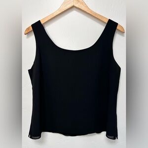 Vintage 90’s JR Nites Blousy Tank Womens Size Small/Medium Black Cropped